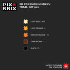 Mimikyu Armable 3D - Pix Brix