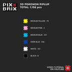 Piplup Armable 3D - Pokemon - Pix Brix