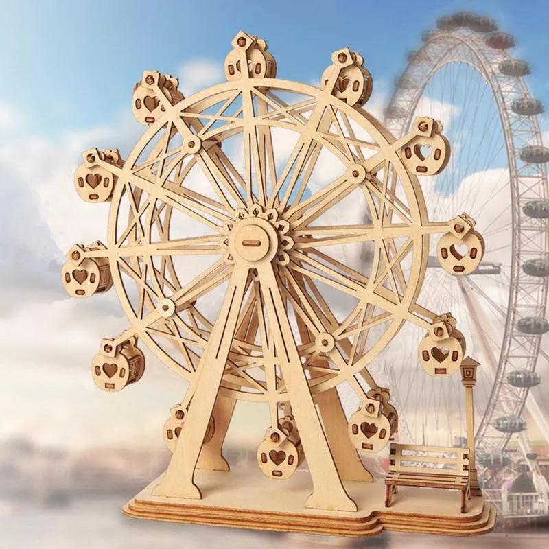 Ferris Wheel - Rompecabezas 3D - Maqueta de Madera Rolife
