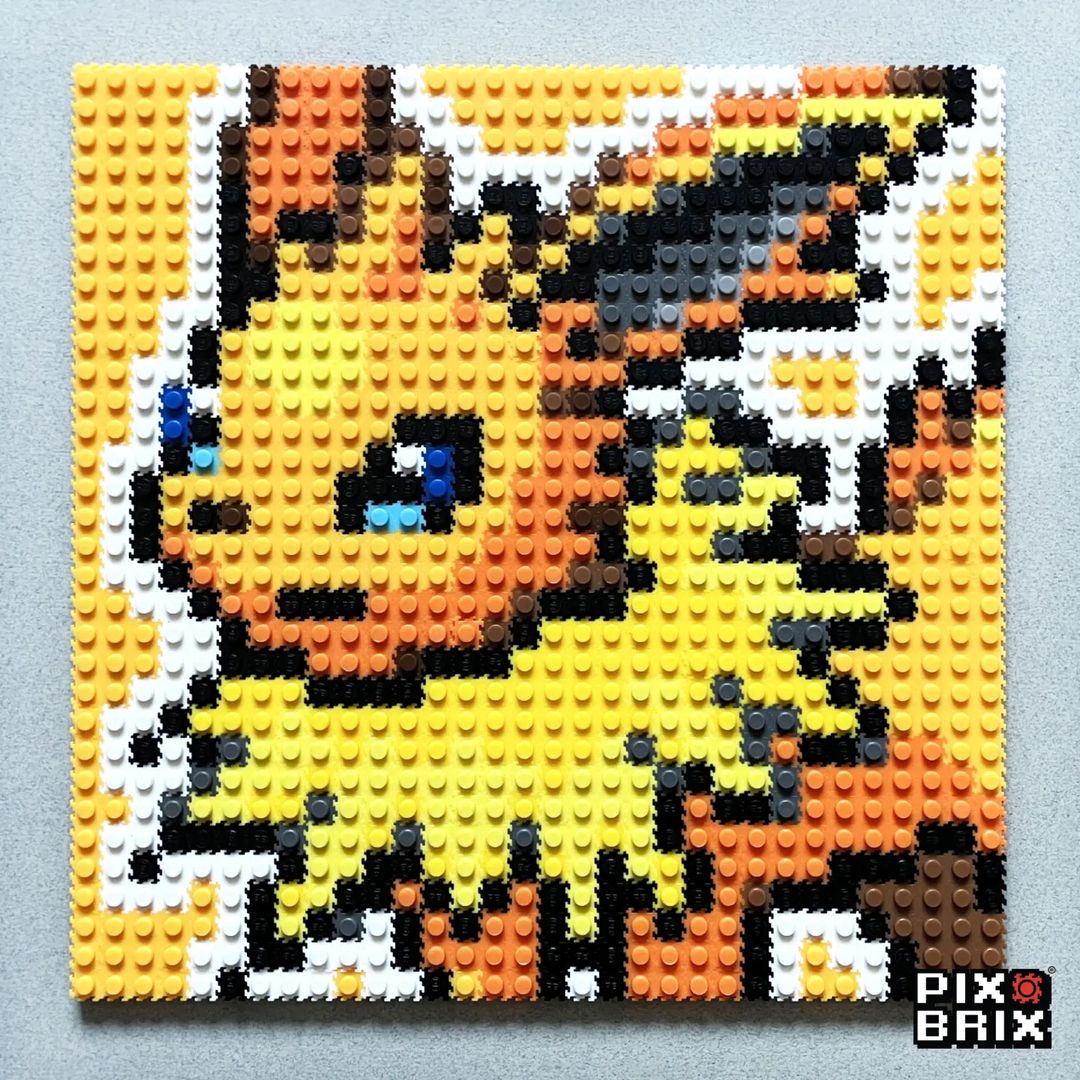Jolteon Puzzle 2D - 25.5 x 25.5cm - Pix Brix
