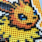 Jolteon Puzzle 2D - 25.5 x 25.5cm - Pix Brix