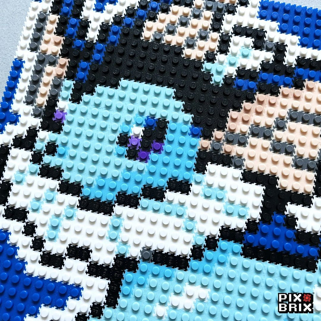 Vaporeon Puzzle 2D - 25.5 x 25.5cm - Pix Brix