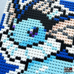 Vaporeon Puzzle 2D - 25.5 x 25.5cm - Pix Brix