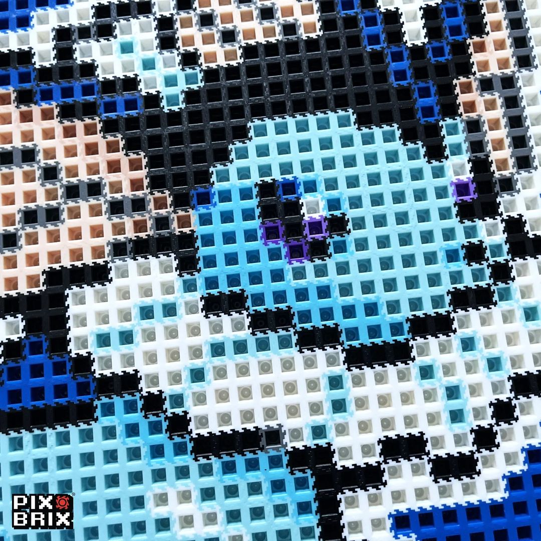 Vaporeon Puzzle 2D - 25.5 x 25.5cm - Pix Brix