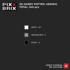 HEDWIG Armable 3D - Harry Potter - Pix Brix