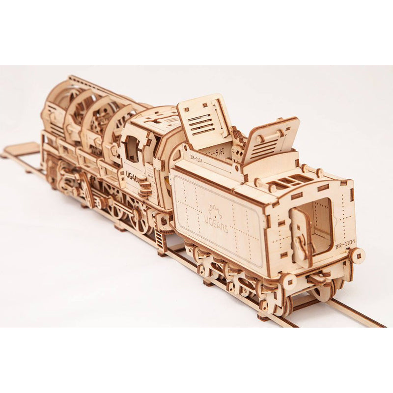Locomotora de Vapor - Maqueta Mecánica de Madera - Ugears