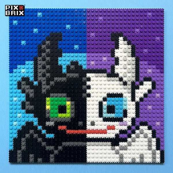 Como entrenar a tu dragon Puzzle 2D - 30 x 30cm - Pix Brix