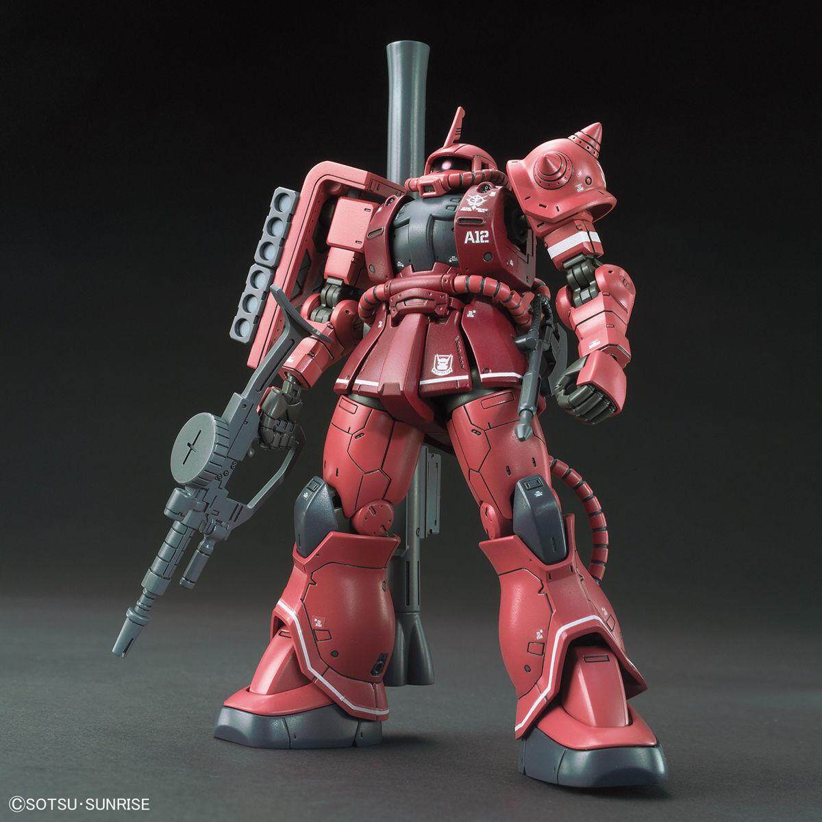 Hg 1/144 Ms-06S Zaku II Principality Of Zeon Char Red Comet Ver. - Model Kit Articulado - Bandai
