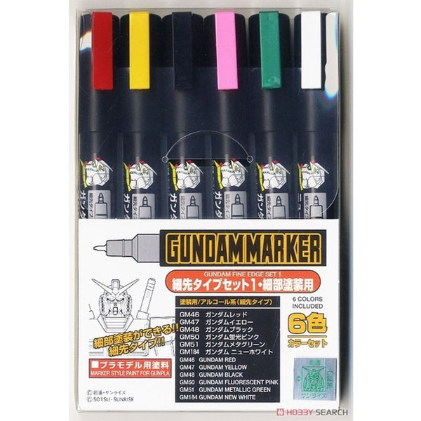 GUNDAM MARKERS FINE EDGE SET 1 - Mr.Hobby