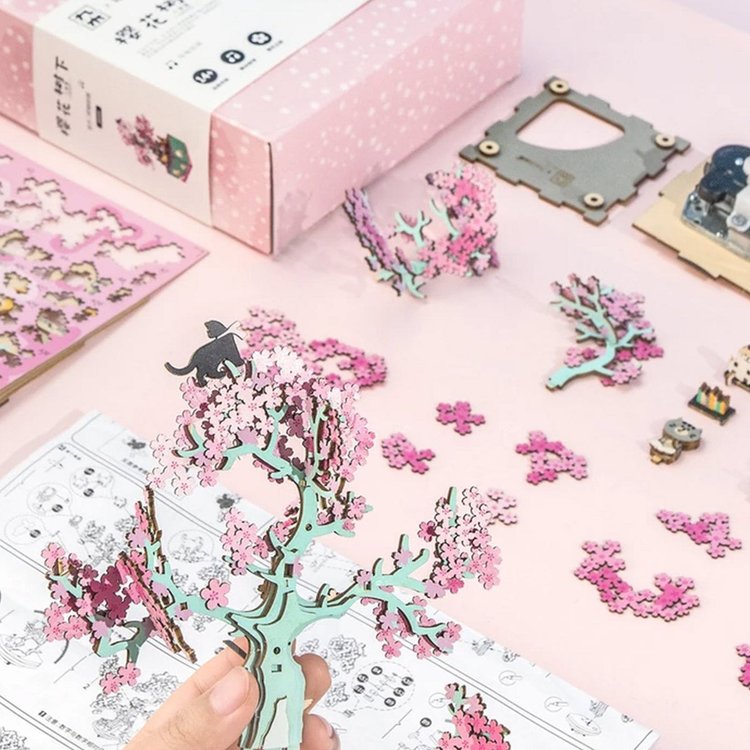 Cherry Blossom Tree - Caja Musical Armable