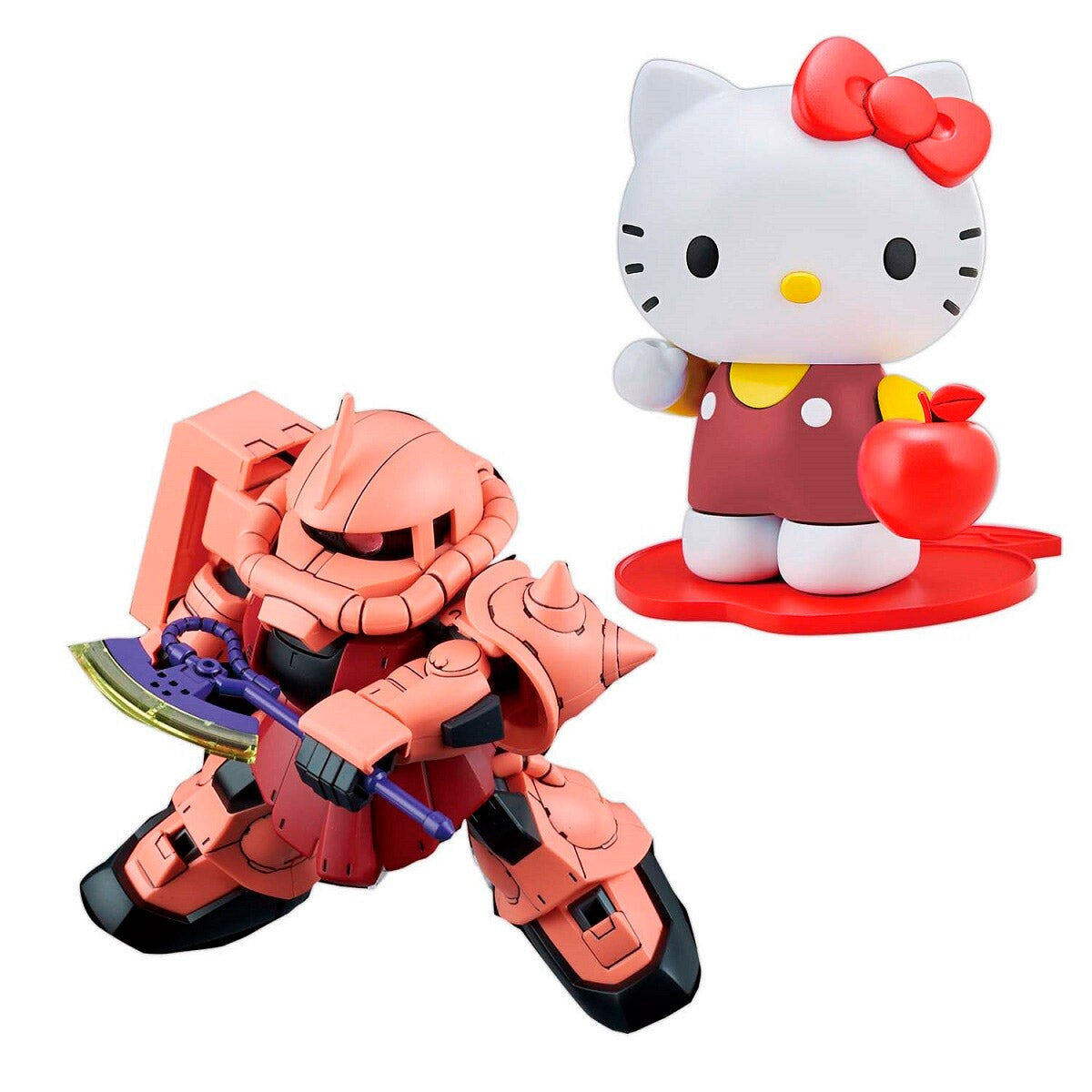 Hello Kitty / MS-06S Zaku II SD Gundam - Model Kit Articulado - Bandai