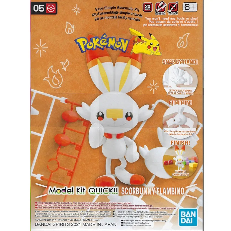 Scorbunny - Pokémon Model Kit