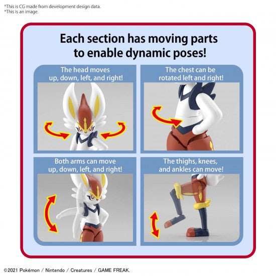 Cinderace - Pokemon Model Kit - Bandai