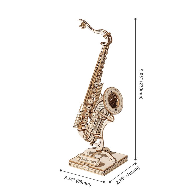Saxophone - Mini Saxofón - Maqueta de Madera Rolife
