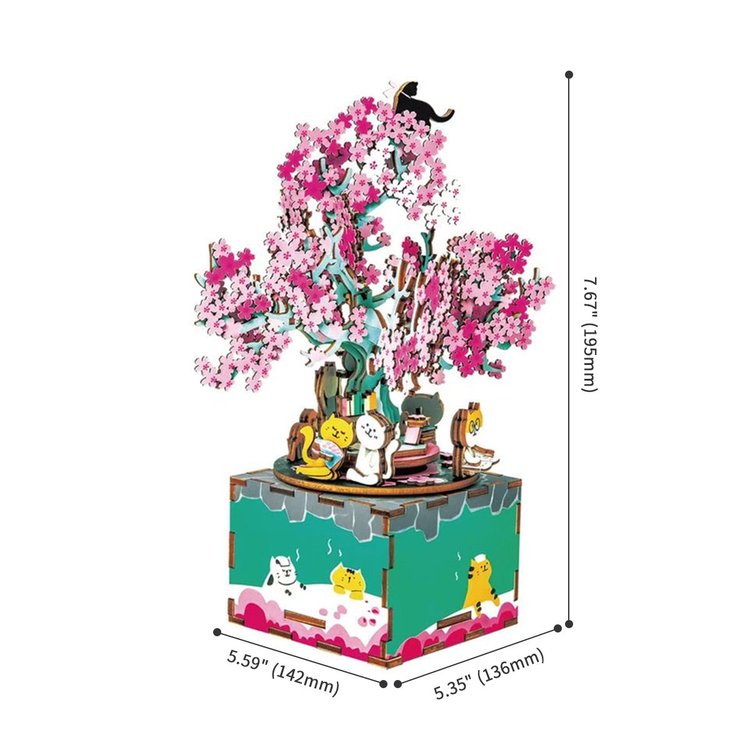 Cherry Blossom Tree - Caja Musical Armable
