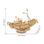 Barco de Pesca - Rompecabezas 3D - Maqueta de Madera Rolife