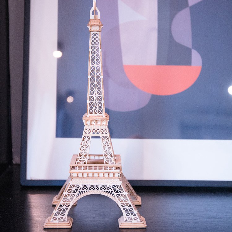 Eiffel Tower - Rompecabezas 3D - Maqueta de Madera Rolife