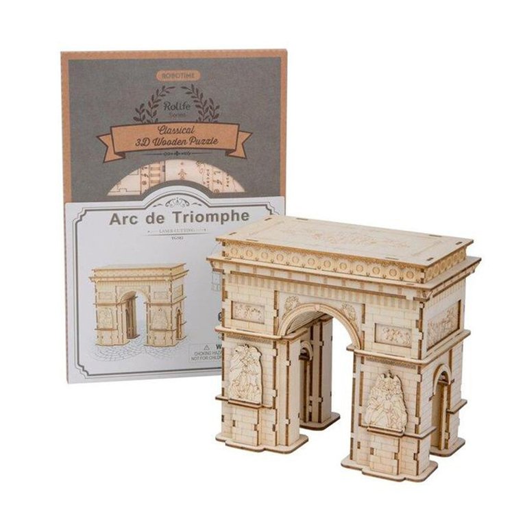 Arco del Triunfo - Rompecabezas 3D - Maqueta de Madera Rolife
