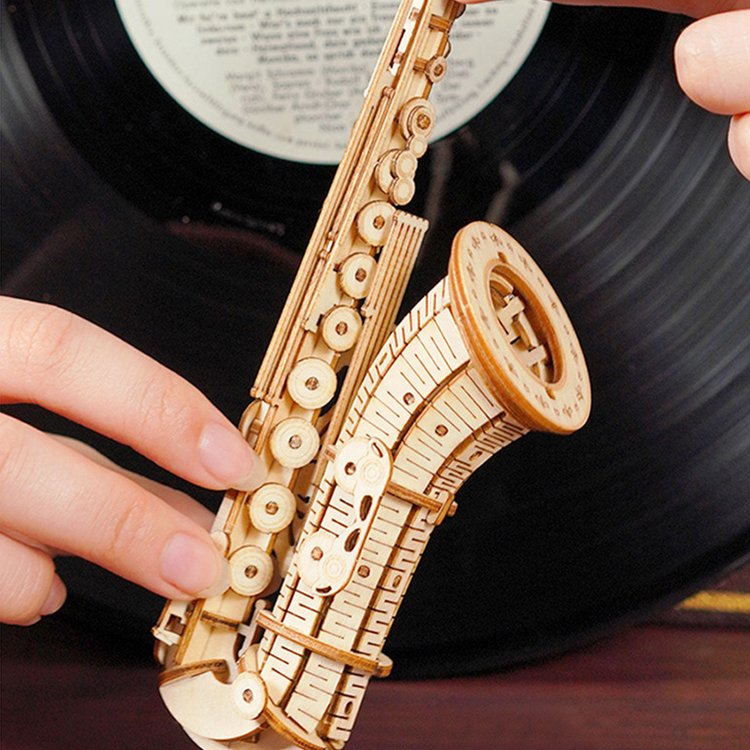 Saxophone - Mini Saxofón - Maqueta de Madera Rolife