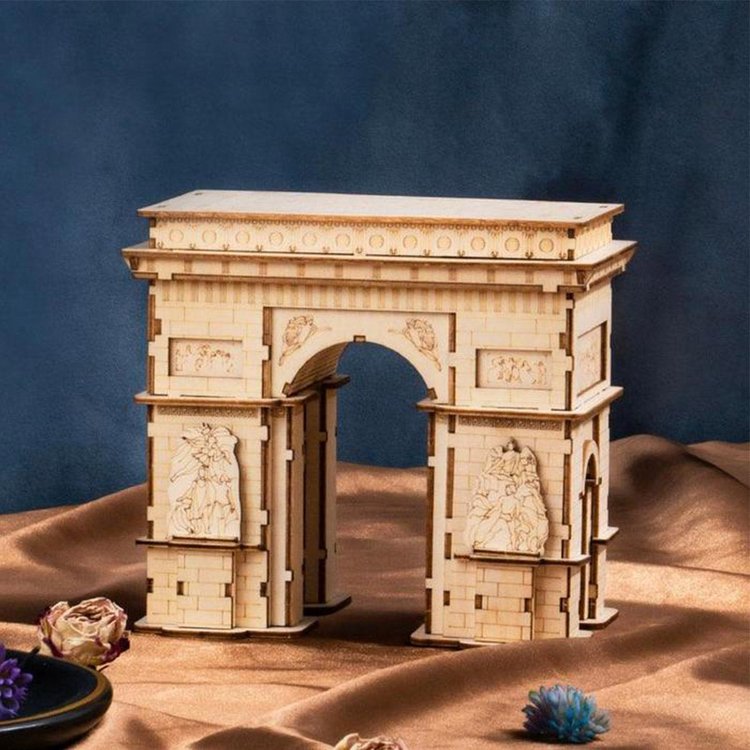 Arco del Triunfo - Rompecabezas 3D - Maqueta de Madera Rolife