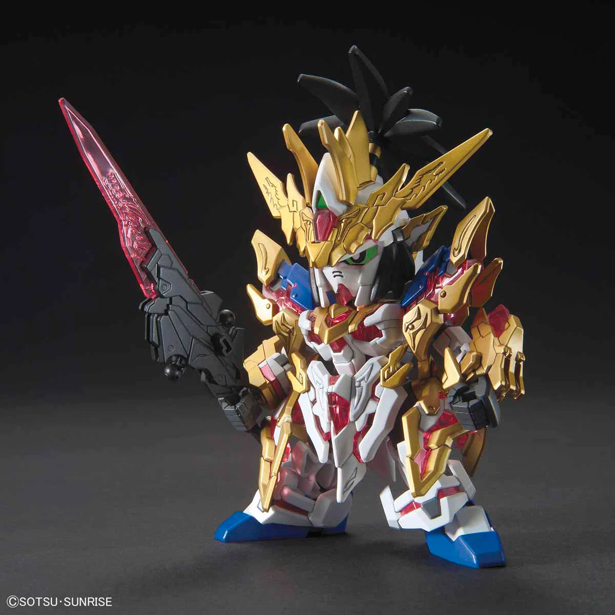 SD Sangoku Soketsuden Liu Bei Unicorn Gundam - Model Kit Articulado - Bandai