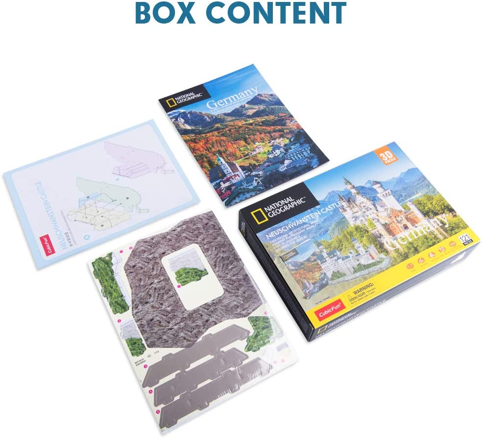 Neuschwanstein Castle Germany - Nat Geo - Rompecabezas 3D