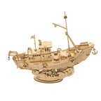 Barco de Pesca - Rompecabezas 3D - Maqueta de Madera Rolife