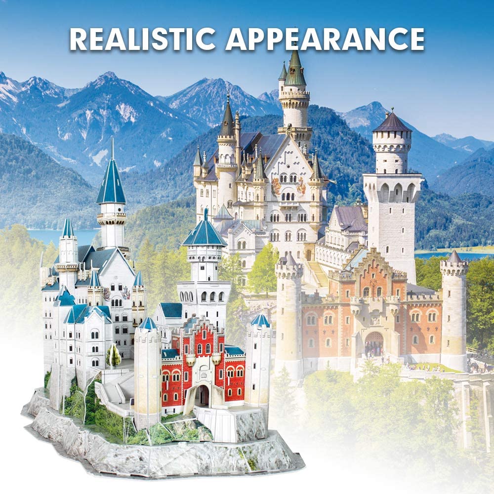 Neuschwanstein Castle Germany - Nat Geo - Rompecabezas 3D