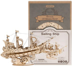Sailing Ship - Rompecabezas 3D - Maqueta de Madera Rolife