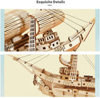 Sailing Ship - Rompecabezas 3D - Maqueta de Madera Rolife