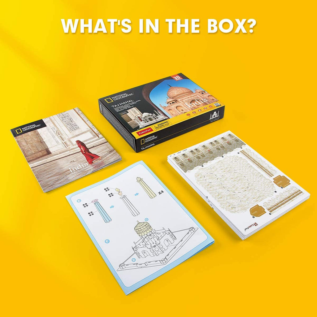 Taj Mahal India - Nat Geo - Rompecabezas 3D