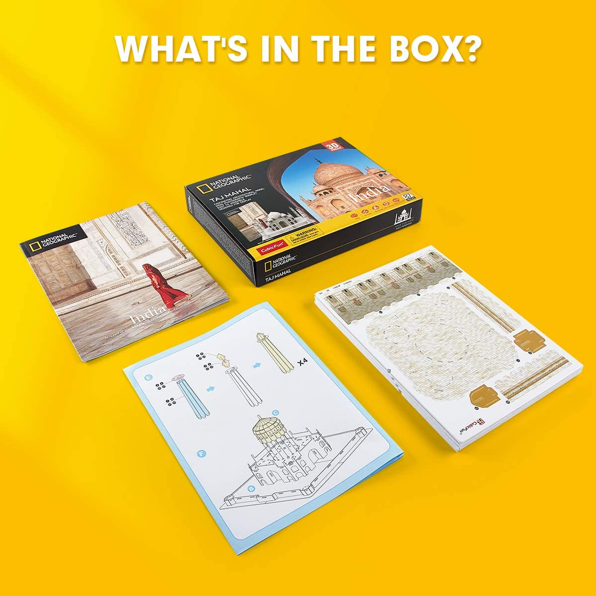 Taj Mahal India - Nat Geo - Rompecabezas 3D