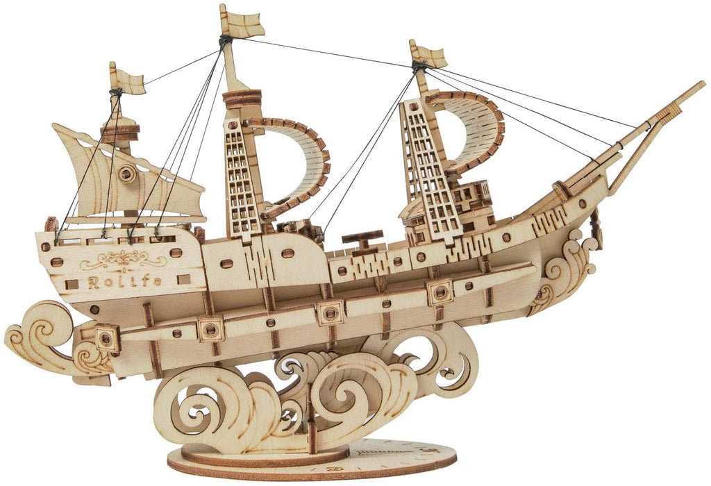 Sailing Ship - Rompecabezas 3D - Maqueta de Madera Rolife