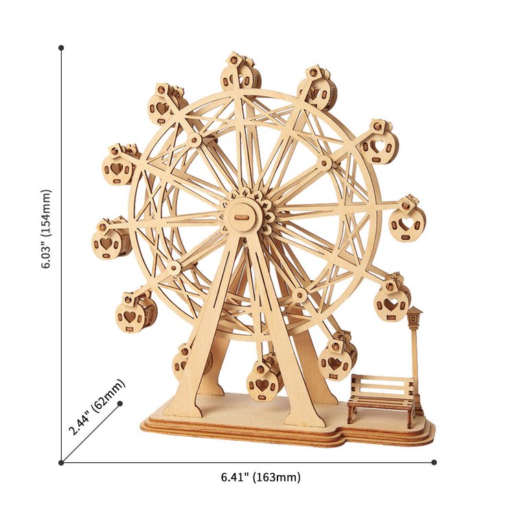 Ferris Wheel - Rompecabezas 3D - Maqueta de Madera Rolife