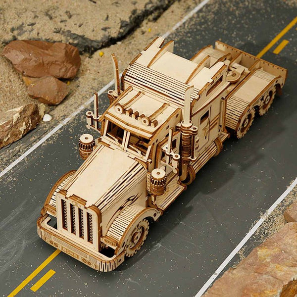 Camión Pesado - Rompecabezas 3D - Maqueta de Madera Rolife