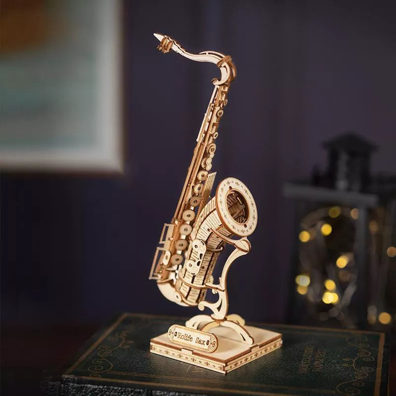 Saxophone - Mini Saxofón - Maqueta de Madera Rolife