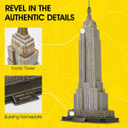 Empire State Building New York - Nat Geo - Rompecabezas 3D