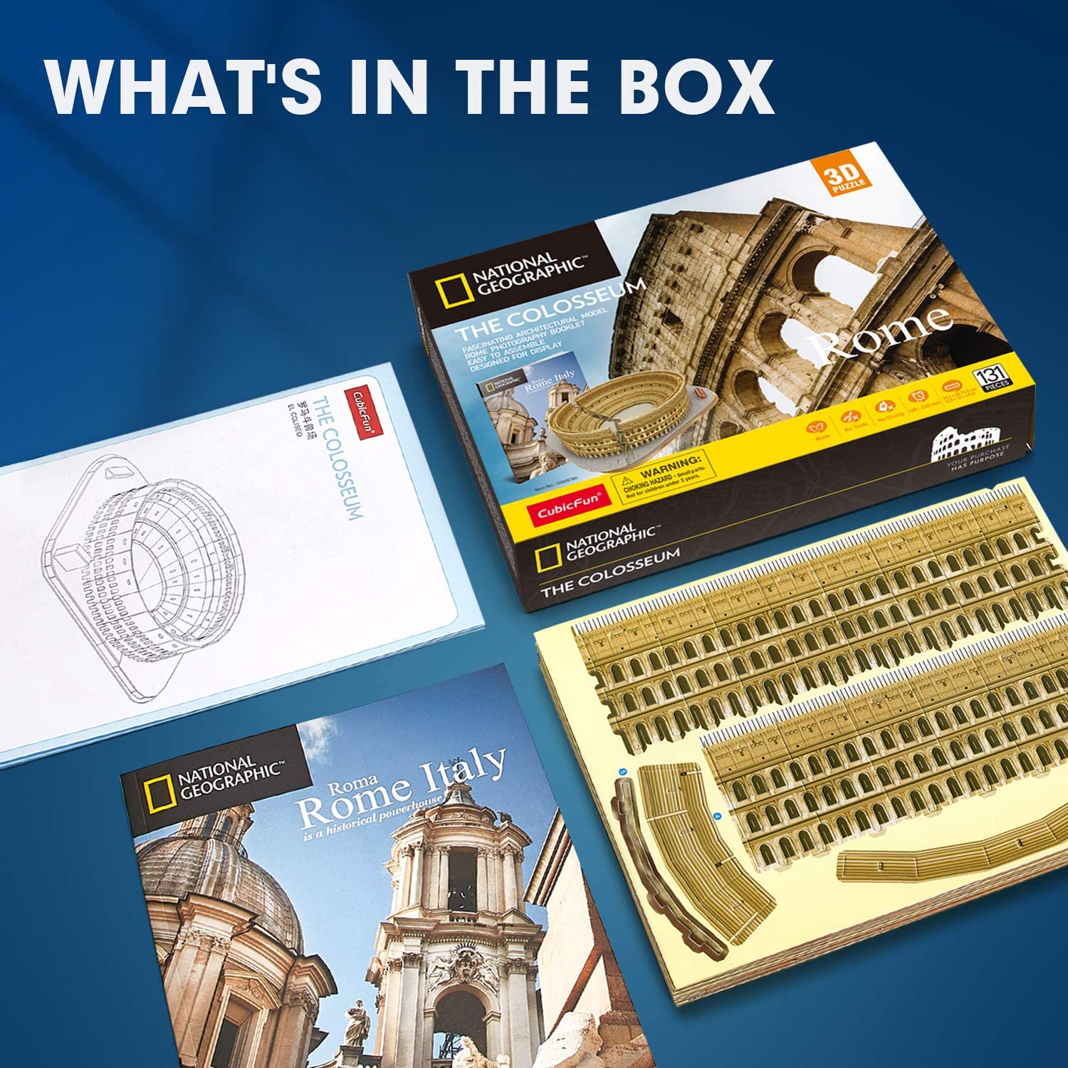 The Colosseum Rome - Nat Geo - Rompecabezas 3D