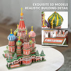 Saint Basil's Cathedral Moscow - Nat Geo - Rompecabezas 3D