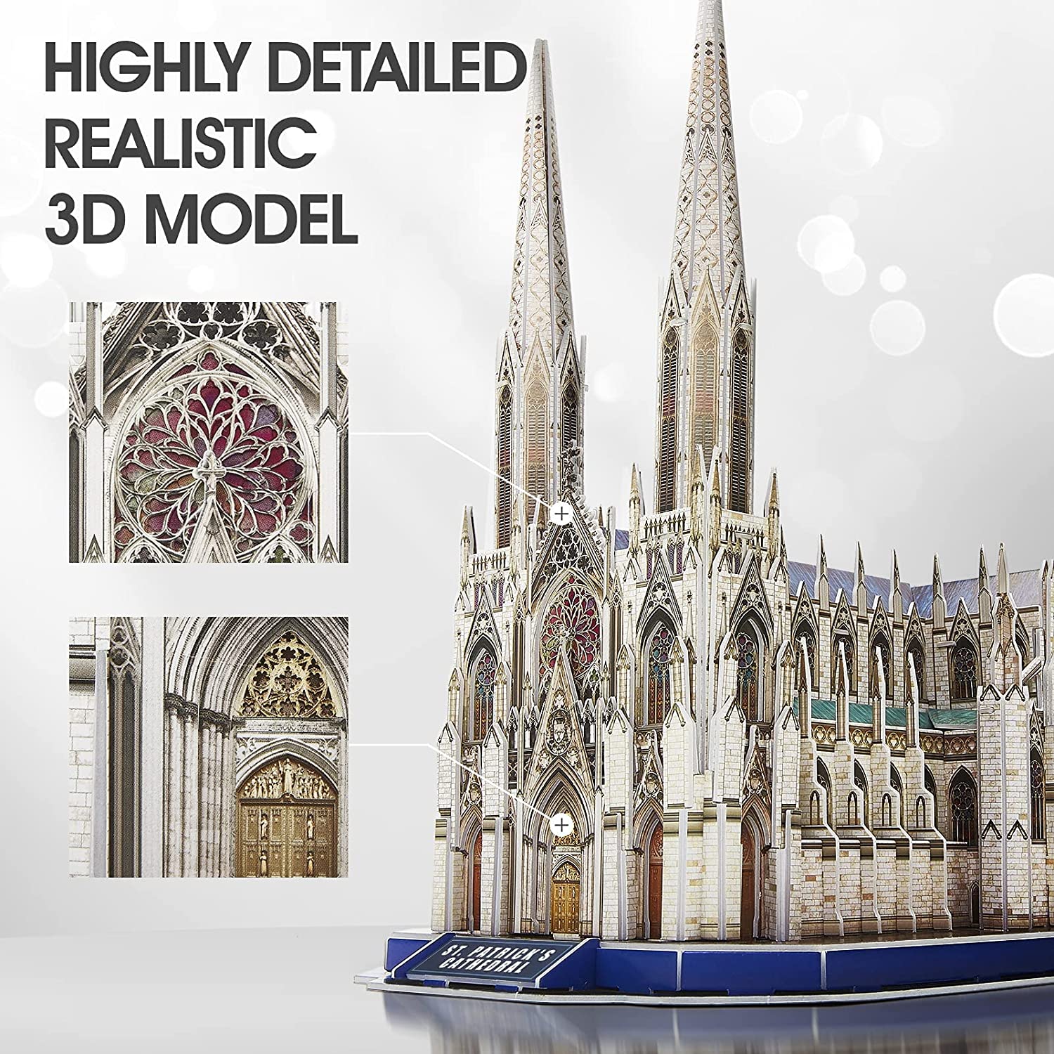 St. Patrick's Cathedral New York - Nat Geo - Rompecabezas 3D