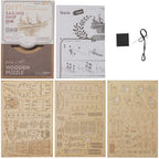 Sailing Ship - Rompecabezas 3D - Maqueta de Madera Rolife