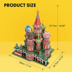 Saint Basil's Cathedral Moscow - Nat Geo - Rompecabezas 3D