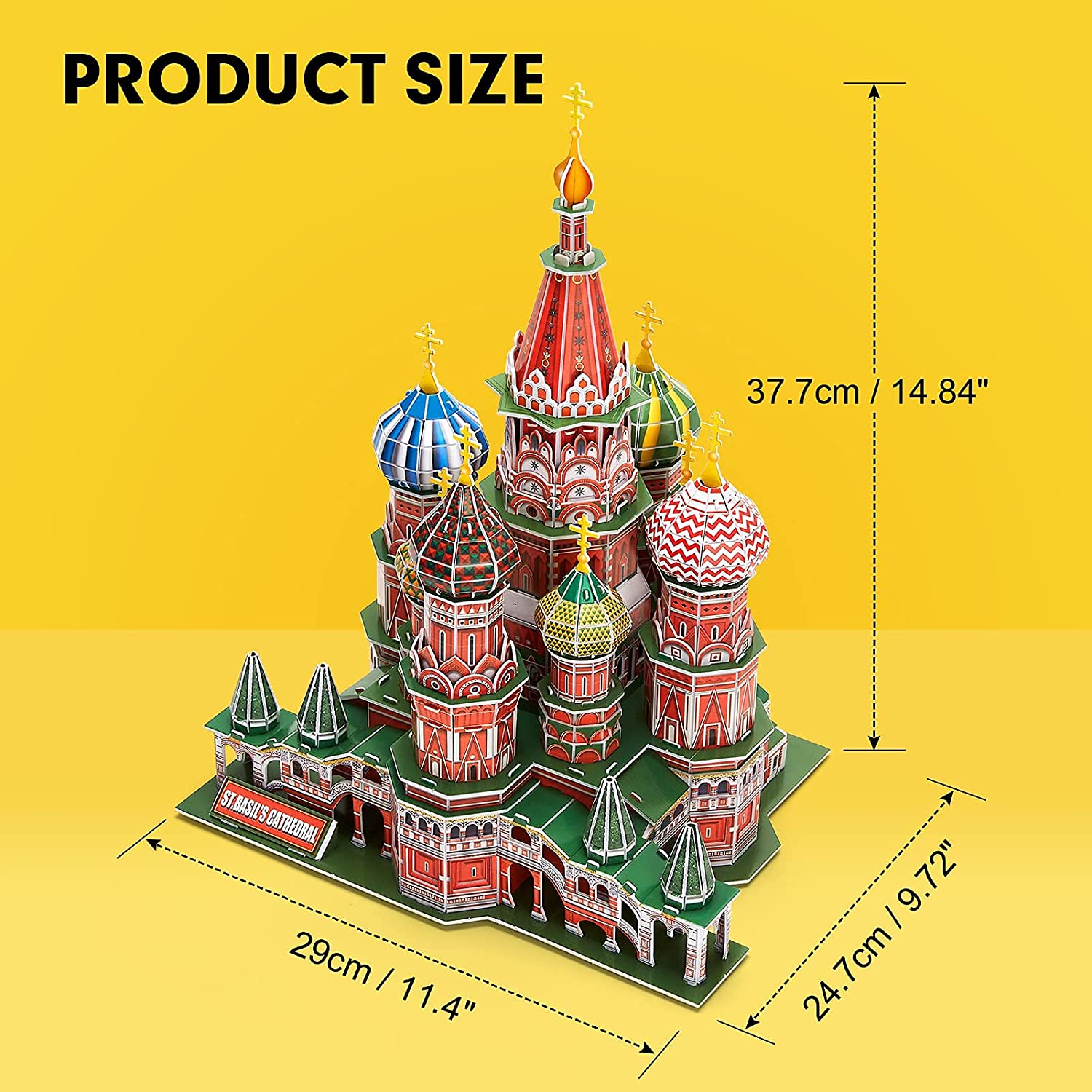 Saint Basil's Cathedral Moscow - Nat Geo - Rompecabezas 3D