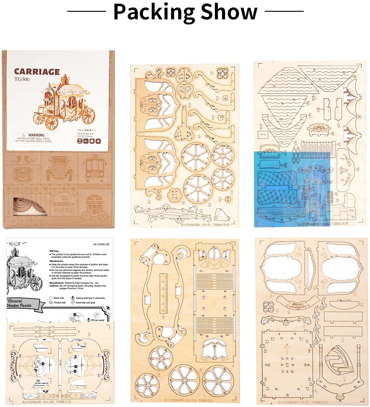 Carriage - Rompecabezas 3D - Maqueta de Madera Rolife