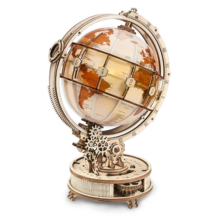 Luminous Globe - Rompecabezas 3D de Madera - ROKR