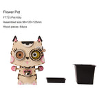 Pot Kitty - Macetero de Gato - Maqueta de Madera