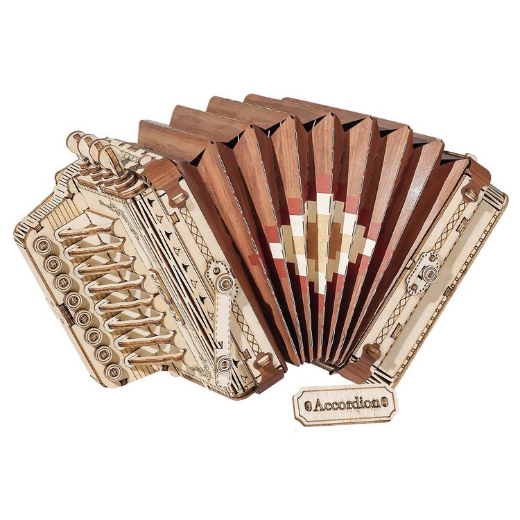 Accordion - Mini Acordeón - Maqueta de Madera Rolife