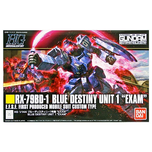 1/144 HGUC RX-79BD-1 Blue Destiny Unit 1 EXAM - Model Kit Articulado - Bandai