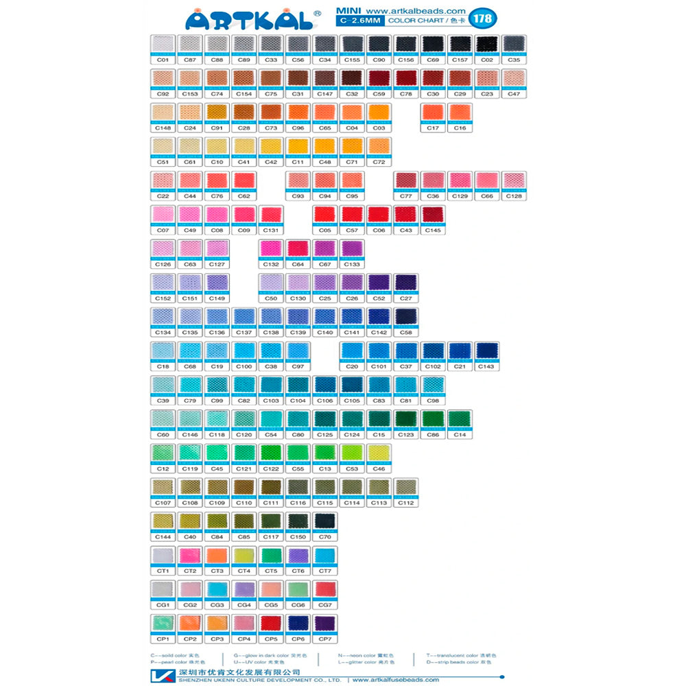 Bolsa de 2000 Beads - MINI 2.6mm (C01-C99)