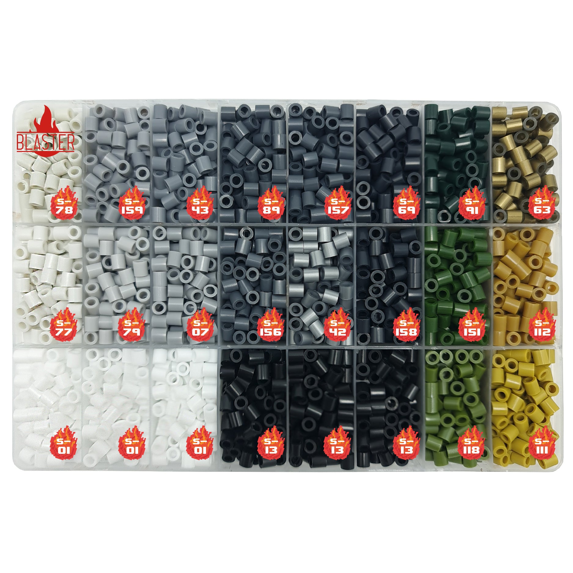 Caja Organizadora 24 Colores - 5.000 Beads MIDI 5mm